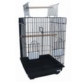 Yml YML 5984BLK Open Top Small Parrot Cage in Black 5984BLK